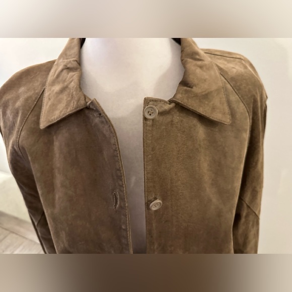 Vintage Georgetown Leather Design Suede Shirt/Jacket - Size M - Picture 2 of 13
